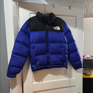 The North Face Royal Blue and Black Down Jacket